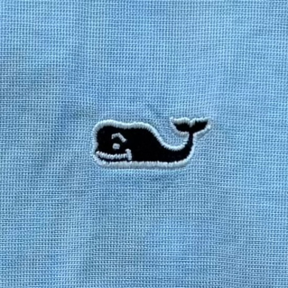 Vineyard Vines Light Blue Long-Sleeve Button-Down Shirt Size XL/18 - Picture 5 of 6